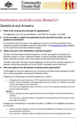 Destination Australia 2021 (Round 2) - Questions and Answers - Community Grants Hub