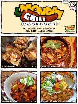 IF YOU THINK CHILI NEEDS MEAT, YOU DON'T KNOW BEANS! - PG. 15 - The Monday Campaigns