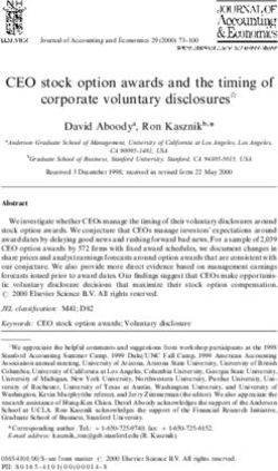 CEO stock option awards and the timing of