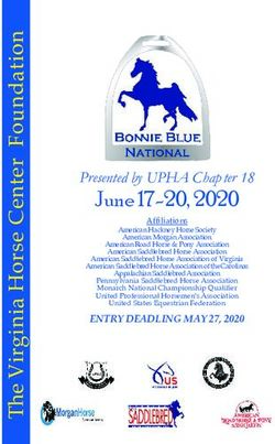 June 17-20, 2020 Presen ted by UPHA Chap ter 18 - Virginia Horse Center