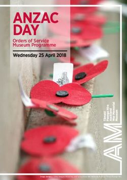 ANZAC DAY Orders of Service Museum Programme - Auckland Council