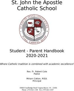 St. John the Apostle Catholic School - Student - Parent Handbook 2020-2021 - St. John the Apostle ...