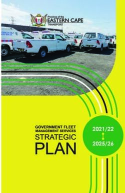 PLAN - Eastern Cape Department of Transport