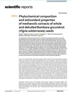 Phytochemical composition and antioxidant properties of methanolic extracts of whole and dehulled Bambara groundnut (Vigna subterranea) seeds - Nature