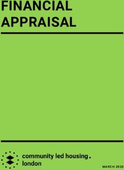 FINANCIAL APPRAISAL - community-led housing london