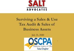 Surviving a Sales & Use Tax Audit & Sales of Business Assets - July 31, 2020 1 - StarChapter