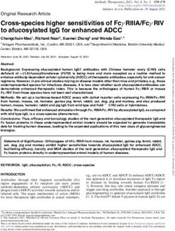 CROSS-SPECIES HIGHER SENSITIVITIES OF FCΓ RIIIA/FCΓ RIV TO AFUCOSYLATED IGG FOR ENHANCED ADCC - OXFORD ACADEMIC JOURNALS