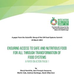 Ensuring Access to Safe and Nutritious Food for All Through ...