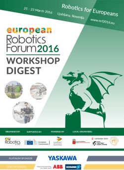 DIGEST WORKSHOP 21 - 23 March 2016 Ljubljana, Slovenija www.erf2016.eu - euRobotics