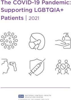 The COVID-19 Pandemic: Supporting LGBTQIA+ - Patients