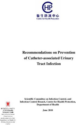 Recommendations on Prevention of Catheter-associated Urinary Tract Infection - Scientific Committee on Infection Control, and Infection Control ...