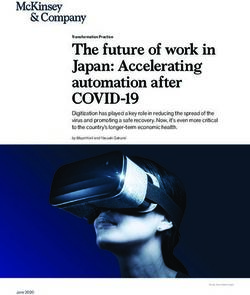 THE FUTURE OF WORK IN JAPAN: ACCELERATING AUTOMATION AFTER - COVID-19 - MCKINSEY