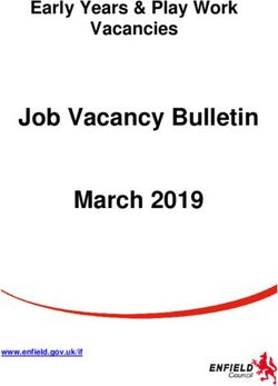 Job Vacancy Bulletin March 2019 - Early Years & Play Work Vacancies - www.enfield.gov.uk/if