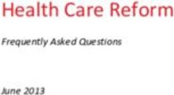 Health Care Reform Frequently Asked Questions June 2013
