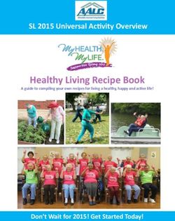 Healthy Living Recipe Book - SL 2015 Universal Activity Overview - Don't Wait for 2015! Get Started Today!