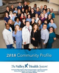 2018 Community Profile - Henderson Hospital
