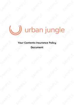 Your Contents Insurance Policy Document - Urban Jungle