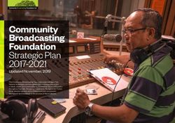 Community Broadcasting Foundation - Strategic Plan 2017-2021