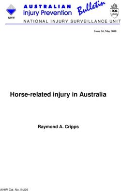 Horse-related injury in Australia - Raymond A. Cripps - NATIONAL INJURY SURVEILLANCE UNIT