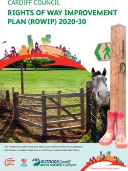 RIGHTS OF WAY IMPROVEMENT PLAN (ROWIP) 2020-30