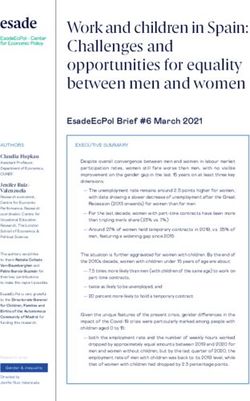 Work and children in Spain: Challenges and opportunities for equality between men and women - ESADE
