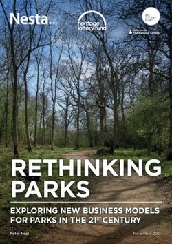 RETHINKING PARKS EXPLORING NEW BUSINESS MODELS FOR PARKS IN THE 21 CENTURY - ST