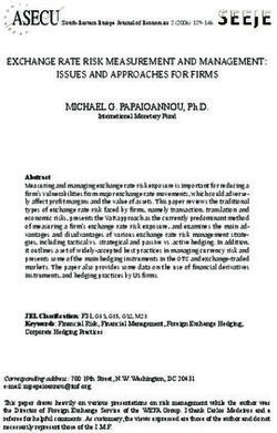 EXCHANGE RATE RISK MEASUREMENT AND MANAGEMENT: ISSUES AND APPROACHES FOR FIRMS