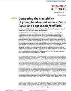 Comparing the tractability of young hand raised wolves (Canis lupus) and dogs (Canis familiaris)
