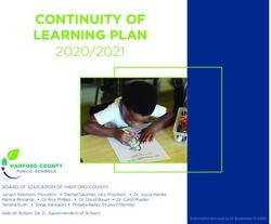 CONTINUITY OF LEARNING PLAN 2020/2021 - Harford County Public ...