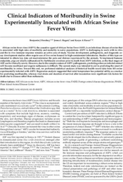 Clinical Indicators of Moribundity in Swine Experimentally Inoculated with African Swine Fever Virus