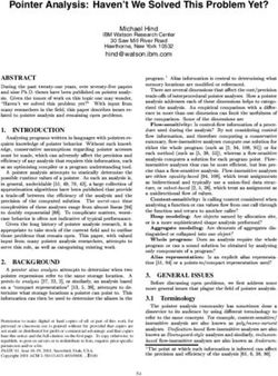 Pointer Analysis: Haven't We Solved This Problem Yet?