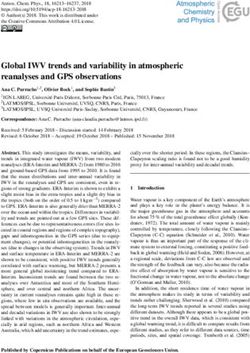 Global IWV trends and variability in atmospheric reanalyses and GPS observations - Atmos. Chem. Phys