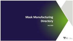Mask Manufacturing Directory - July 2020 - Local Government Victoria