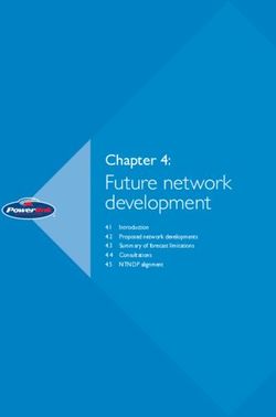 Future network development - Chapter 4: 4.1 4.2 Proposed network developments 4.3 Summary of forecast limitations 4.4 Consultations 4.5 NTNDP ...