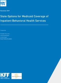 State Options for Medicaid Coverage of Inpatient Behavioral Health Services - November 2019