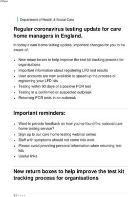 Regular coronavirus testing update for care home managers in England.