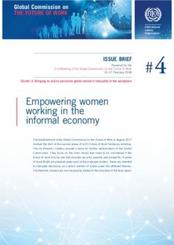 Empowering women working in the informal economy - International ...