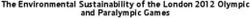 The Environmental Sustainability of the London 2012 Olympic and Paralympic Games