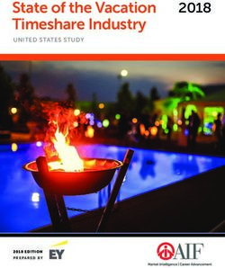 State of the Vacation Timeshare Industry 2018 - Amdetur