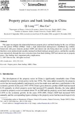 Property prices and bank lending in China