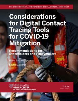 Considerations for Digital Contact Tracing Tools for COVID-19 Mitigation - Recommendations for Stakeholders and Policymakers
