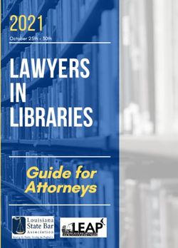 LAWYERS IN LIBRARIES 2021 - Louisiana State Bar Association