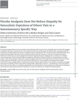 Placebo Analgesia Does Not Reduce Empathy for Naturalistic Depictions of Others' Pain in a Somatosensory Specific Way