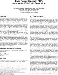 Code Reuse Attacks in PHP: Automated POP Chain Generation