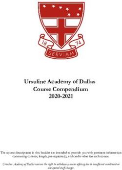 Ursuline Academy of Dallas Course Compendium 2020-2021