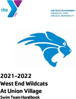2021-2022 West End Wildcats At Union Village - Swim Team Handbook - LAKE ...