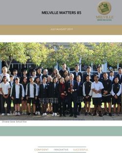 MELVILLE MELVILLE MATTERS 85 - JULY/AUGUST 2019 - CONFIDENT INNOVATIVE SUCCESSFUL