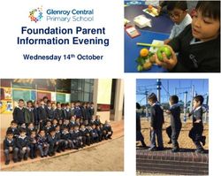 Foundation Parent Information Evening - Wednesday 14th October - Glenroy Central ...