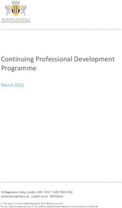 Continuing Professional Development Programme - March 2021 - the Royal ...