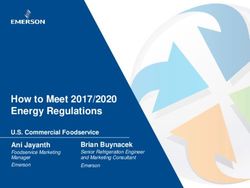 How to Meet 2017/2020 Energy Regulations - Brian Buynacek Senior Refrigeration Engineer and Marketing Consultant Emerson - Emerson ...